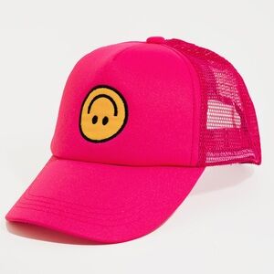 Boutique Hot Pink Upside Adjustable Ball Cap Hat